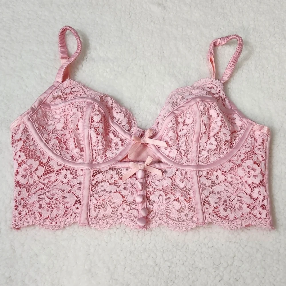 New!For Love and‎ Lemons Creamsicle lace underwire Bra